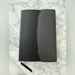 Diarpell Italian Black Leather Clutch Journal (6x8) – Handmade in Italy